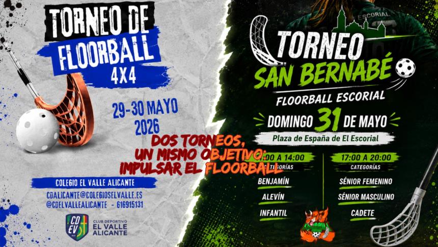 Alicante y El Escorial acogen un gran fin de semana de floorball